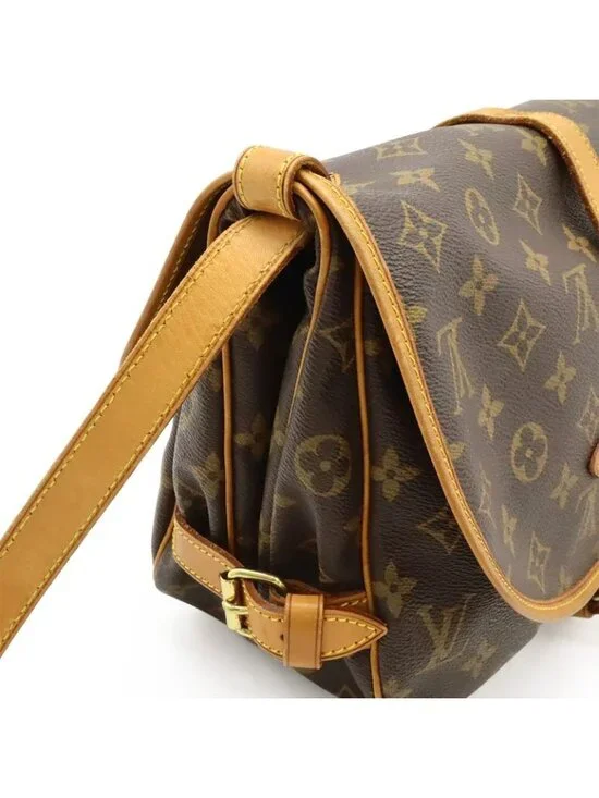 Louis Vuitton Monogram Saumur 30 Shoulder Bag Messenger Crossbody - Picture 4 of 9